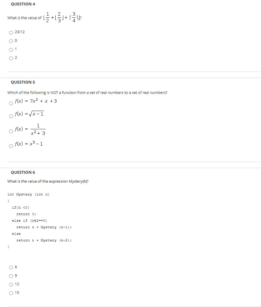 discrete mathematics, you can just tell me the