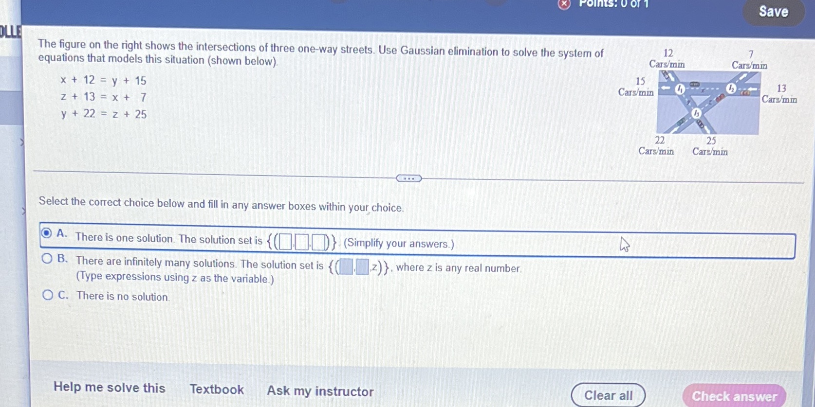 The gure on the right shows the intersections of