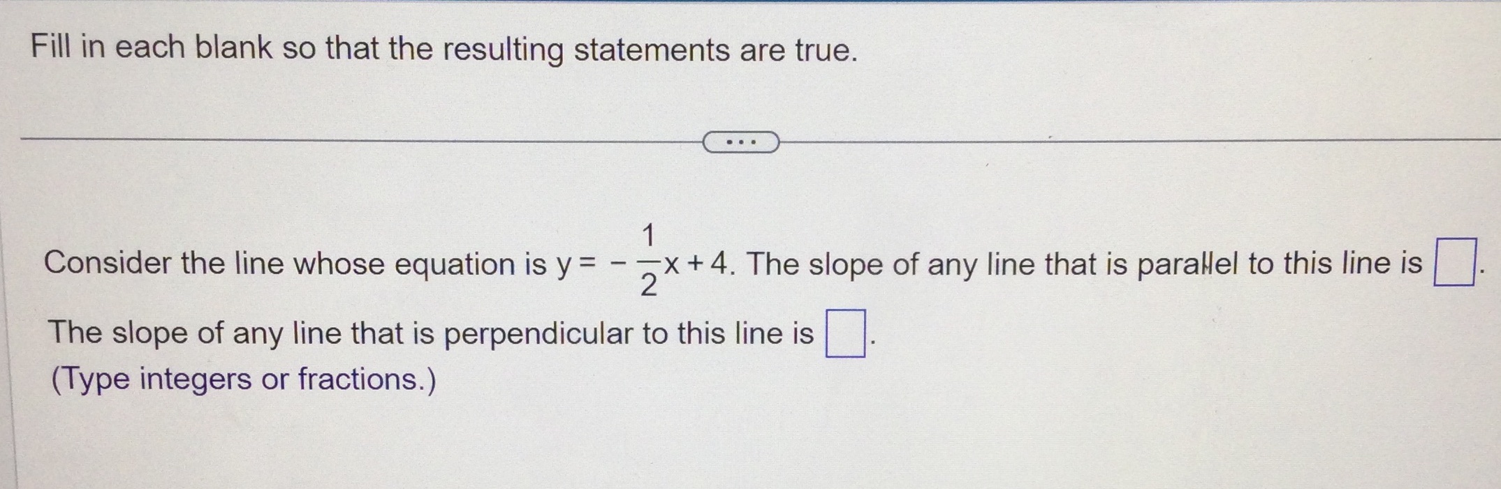 Fill in each blank so that the resulting