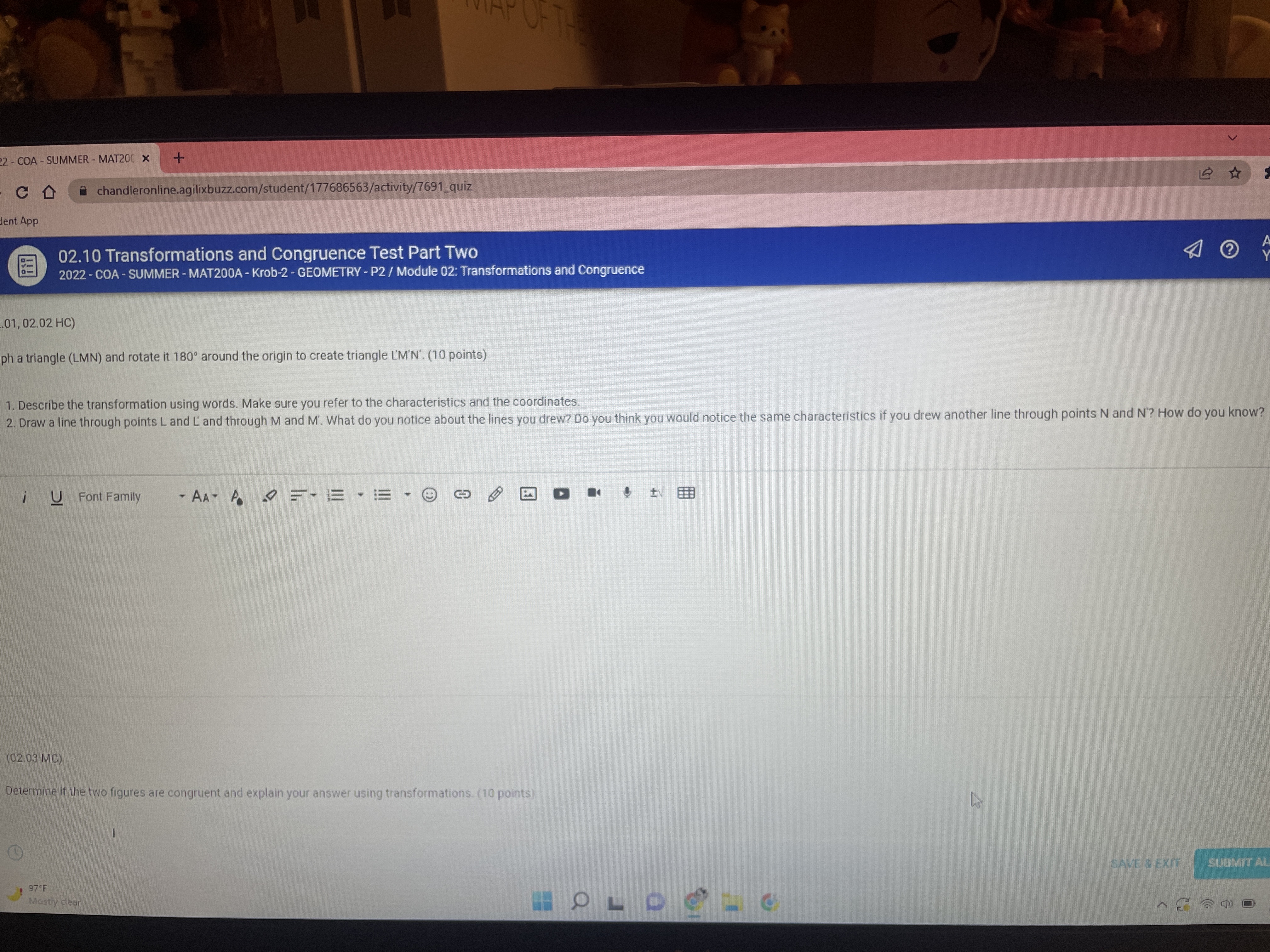 V 2 - COA - SUMMER - MAT20( X + C