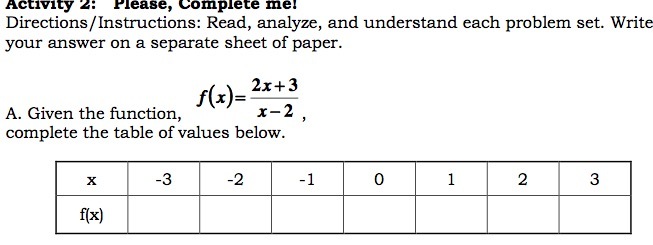 Activity 2: Please, Complete mel