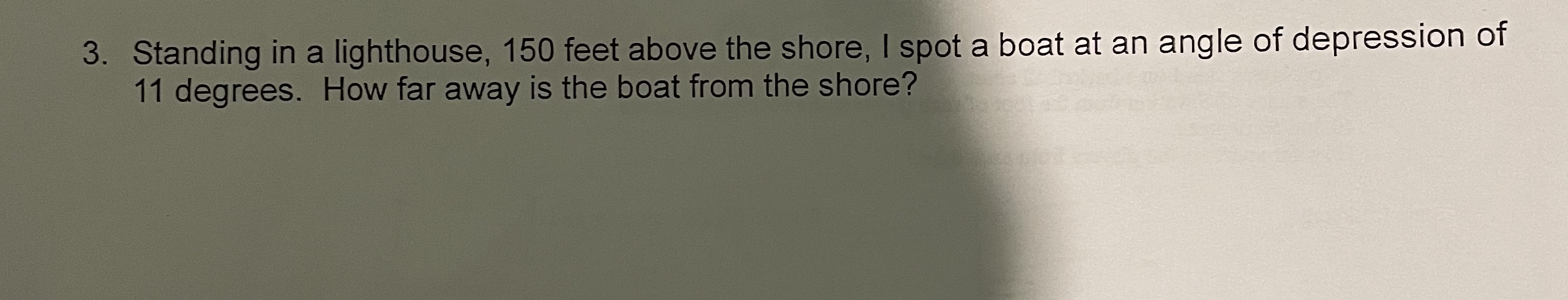 3. Standing in a lighthouse, 150 feet above the
