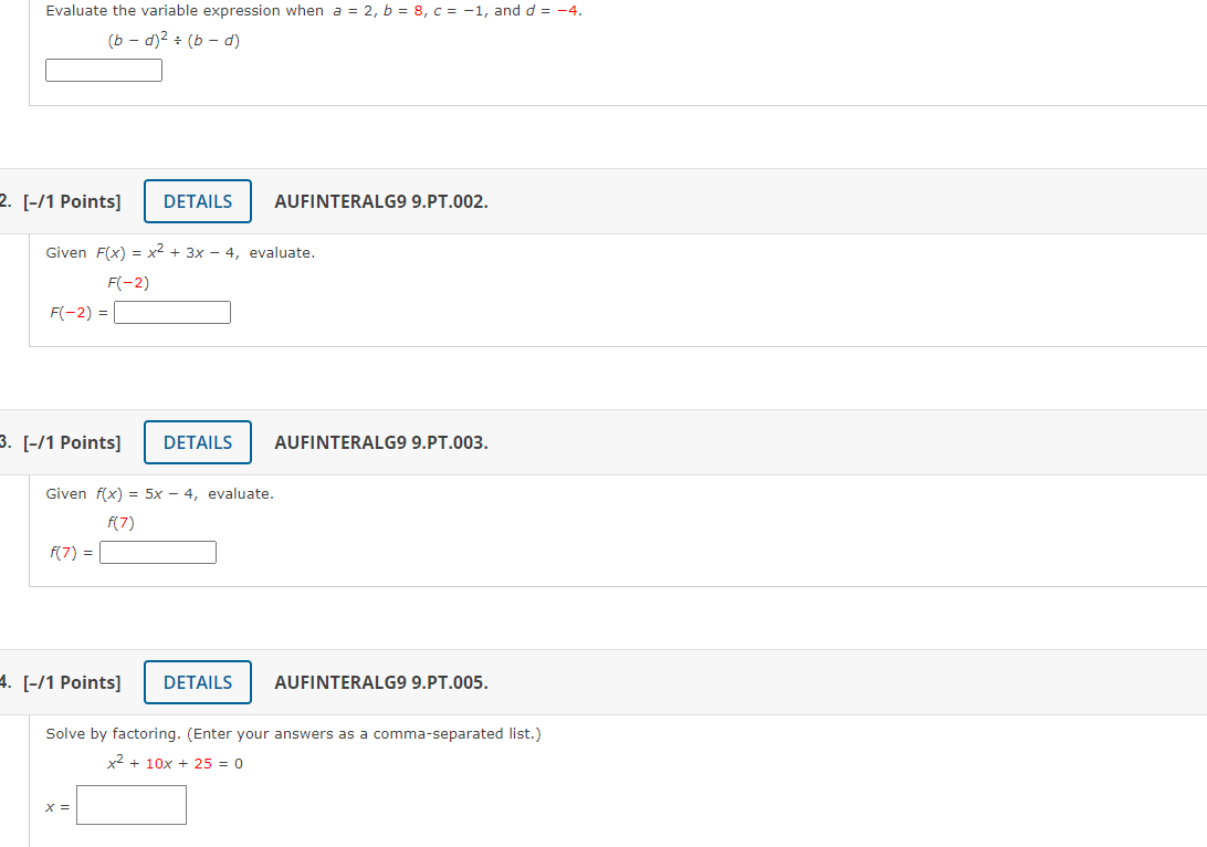 Evaluate the variable expression when a = 2, b =