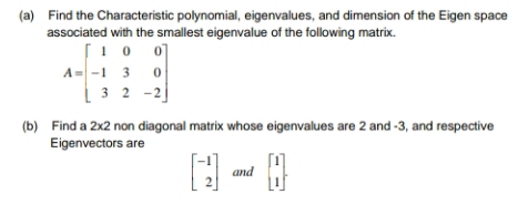 help please (a) Find the Characteristic