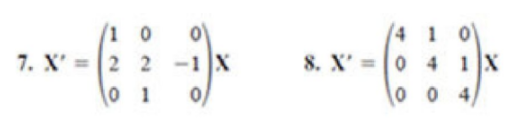 How would the differential equations below be