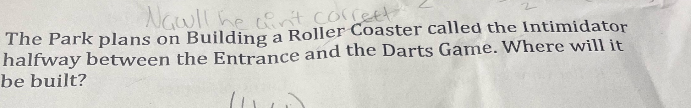 Nowll he can't correct The Park plans on