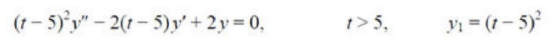 How would the differential equations below be