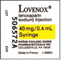LOVENOX LOT Conoxapan sod um) Injection 40 mg/0.4