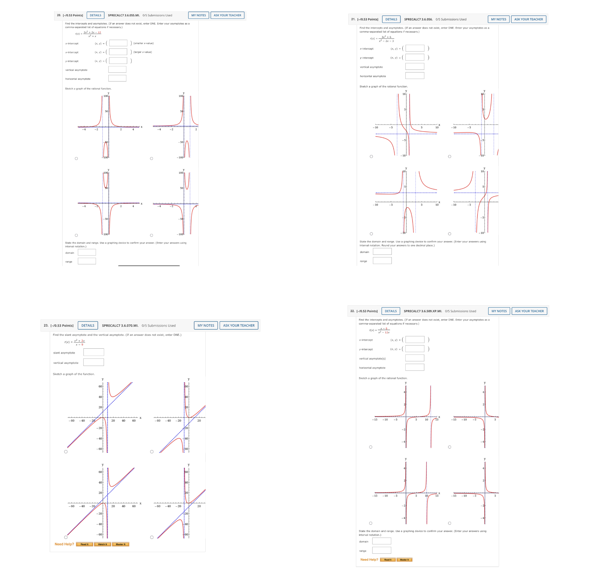 24. [-/0.53 Points] DETAILS SPRECALC7 3.6.073.