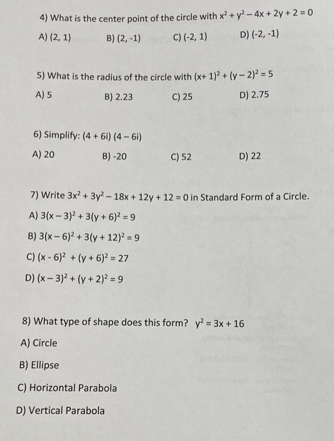 1) We calculated the discriminant to be 0, how