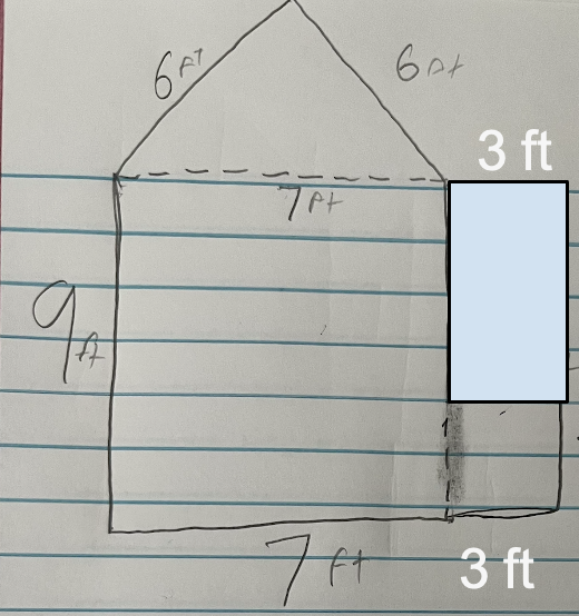 Calculate the area of each composite figure and