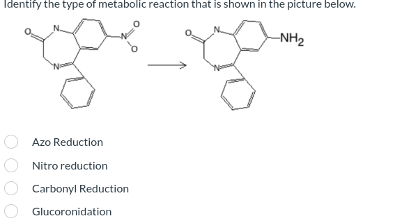 Identify the type of metabolic reaction that is