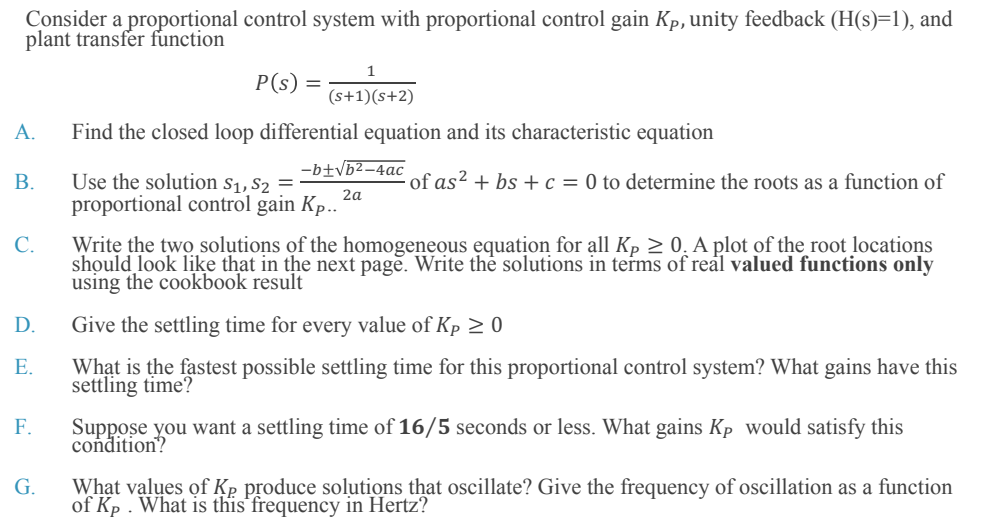 Consider a re ortional control system with