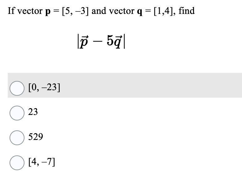 If |a = 2, |b| = 7, and the angle between a and b