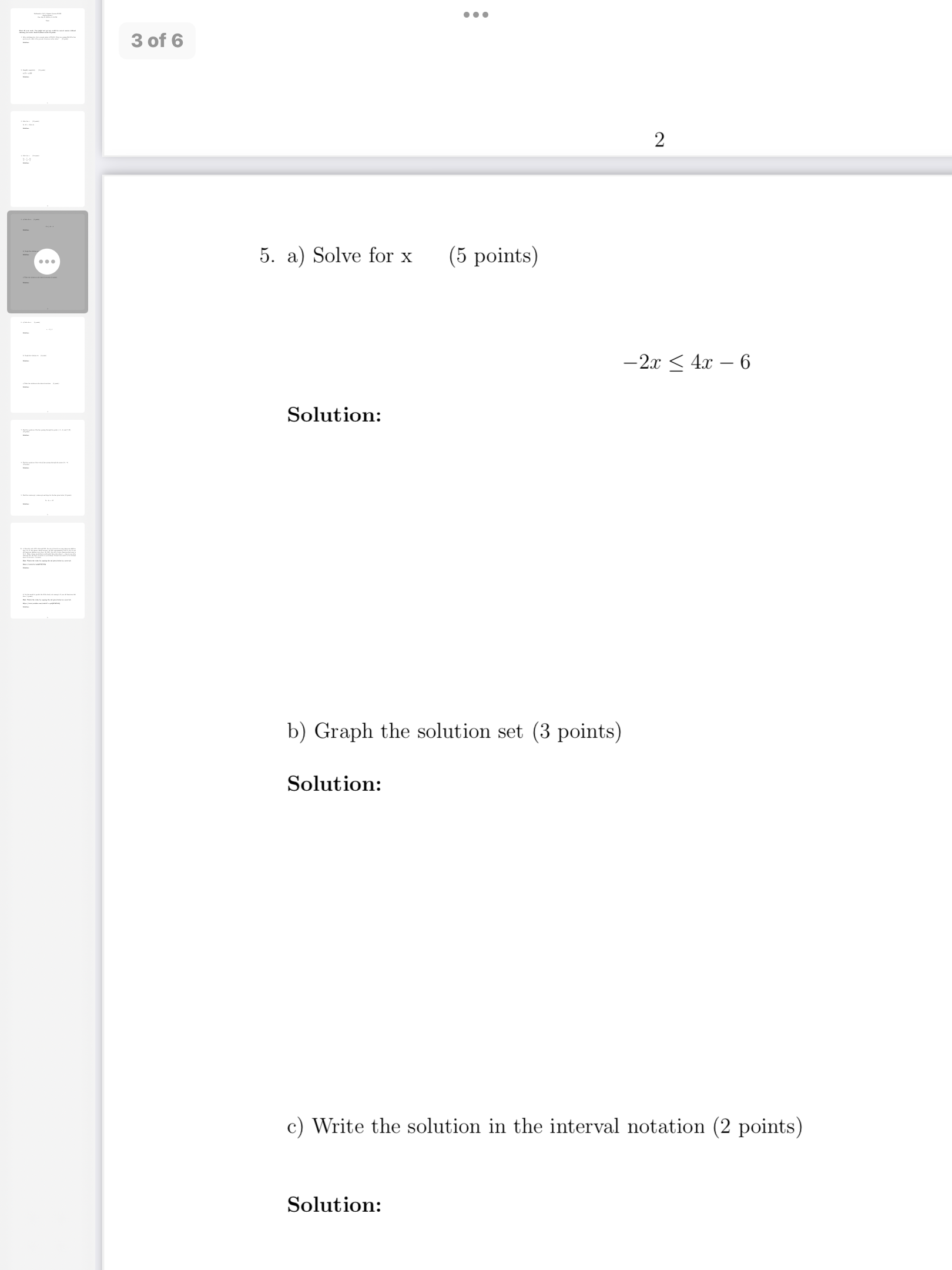 \ u FUAAAUU/ Solution: 8. Find the equation of