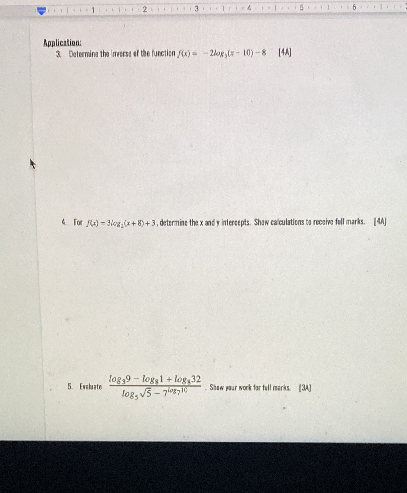 rational functions 5 1 Application: 3. Determine