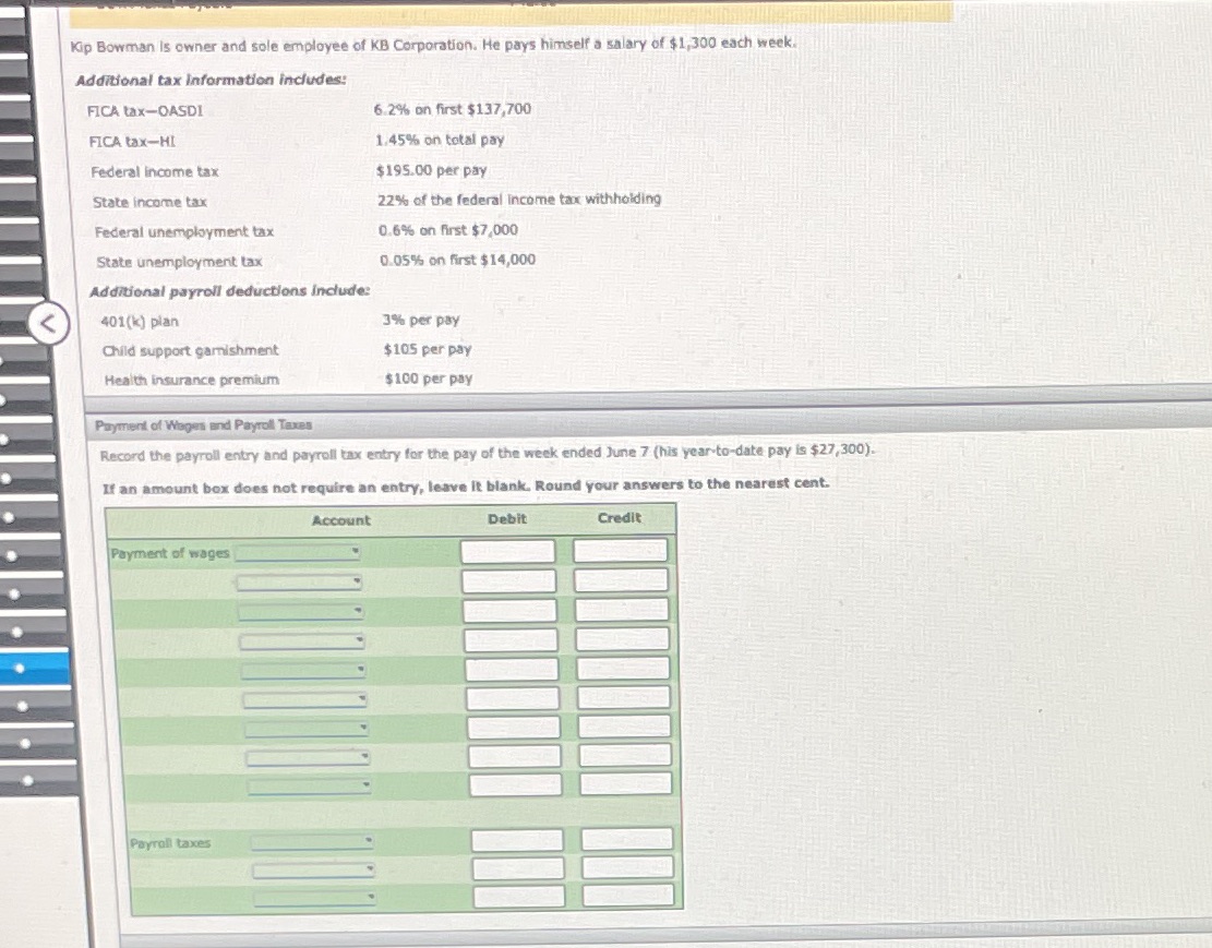 Kip Bowman Is owner and sole employee of KB