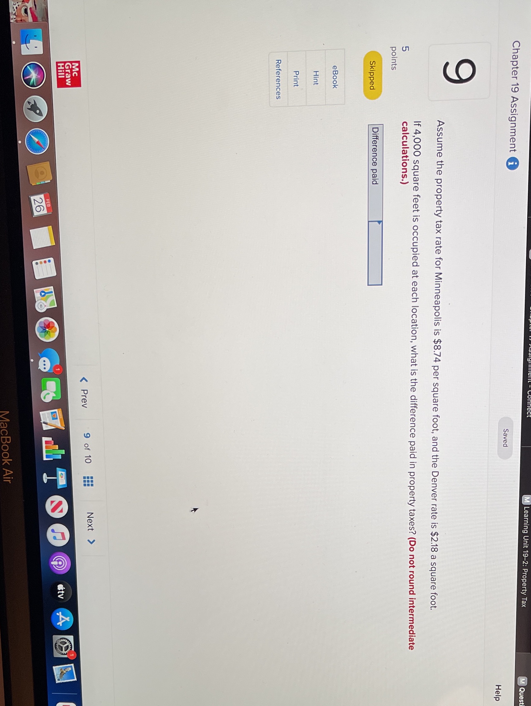 2: Property Tax M Quest Chapter 19 Assignment i