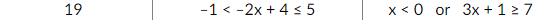 - Solve the compound inequalities as demonstrated