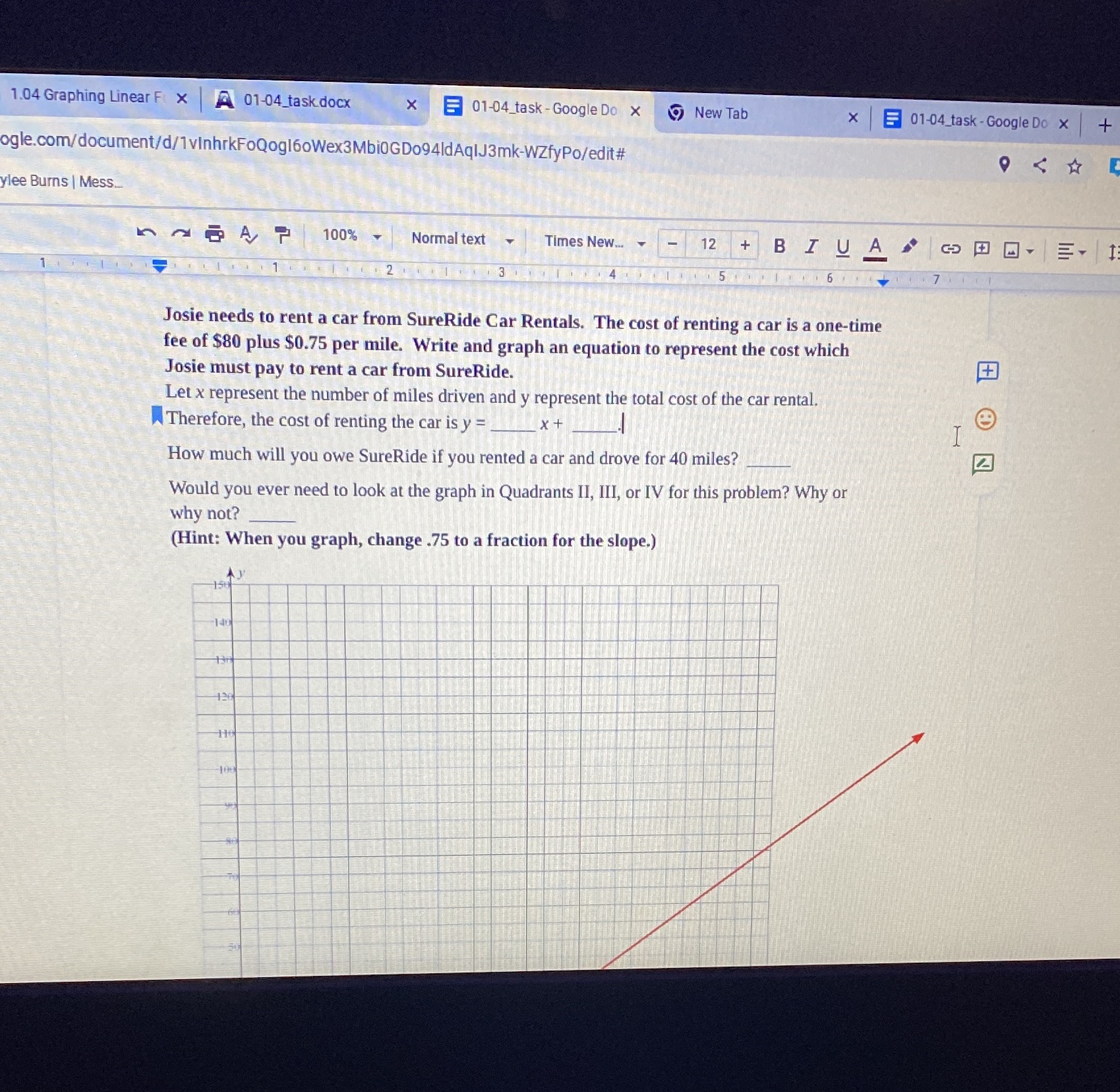 1.04 Graphing Linear FIX | 01-04_task.docx X