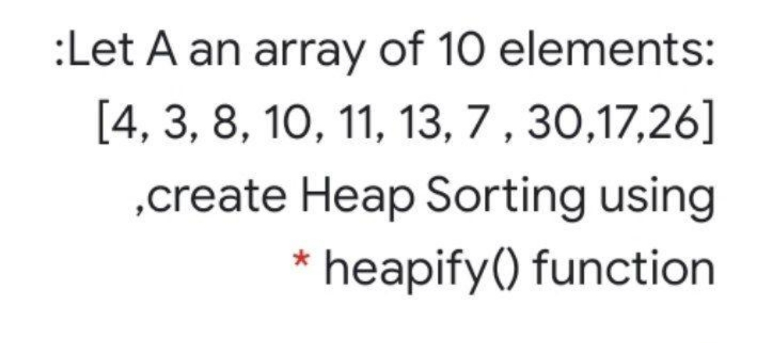 pls answer as soon as possible :Let A an array of
