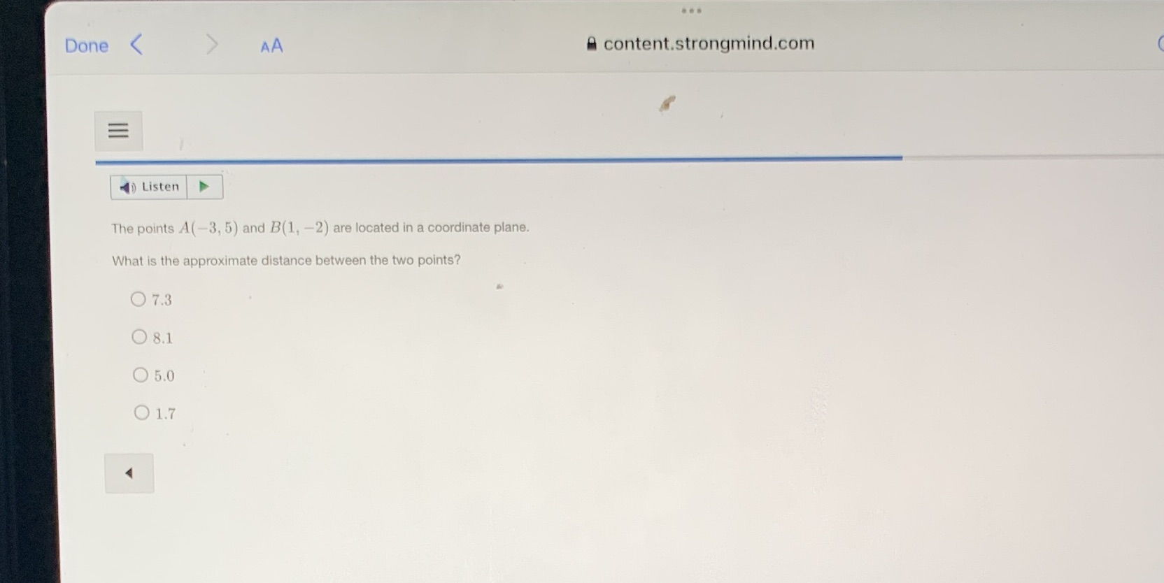 Done < AA A content.strongmind.com Listen The