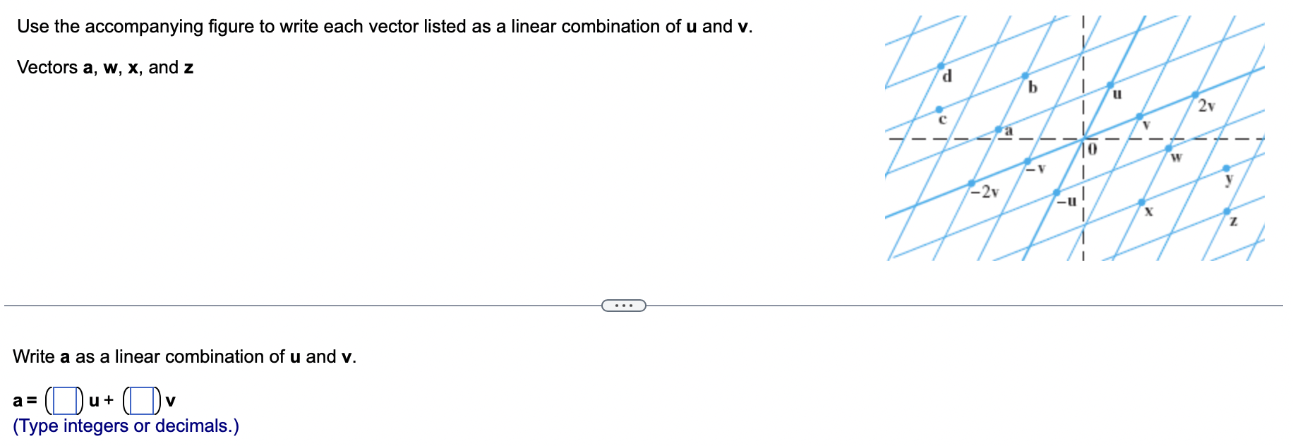 Linear Algebra Vector Equations Q1. Use the