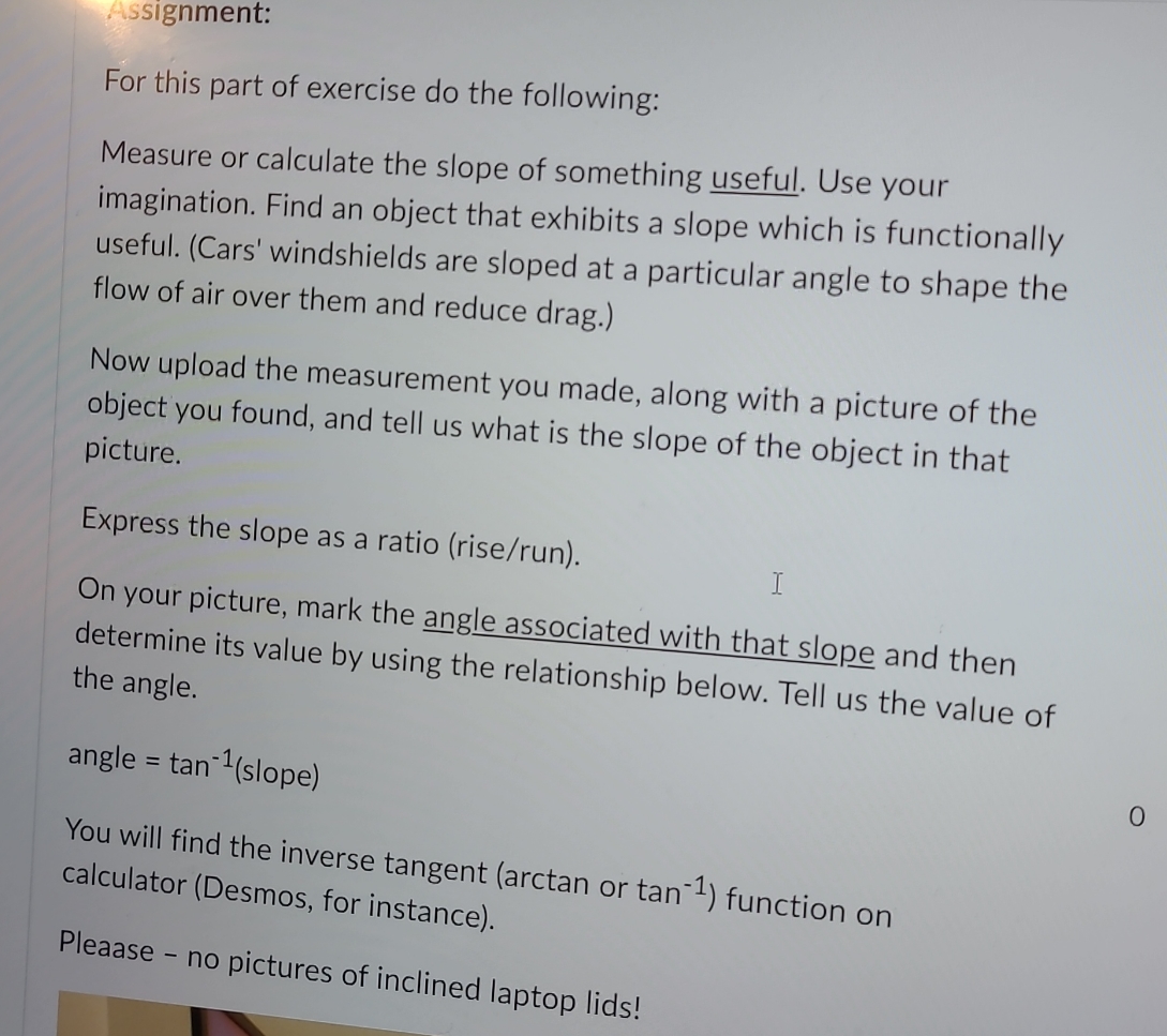 Assignment: For this part of exercise do the