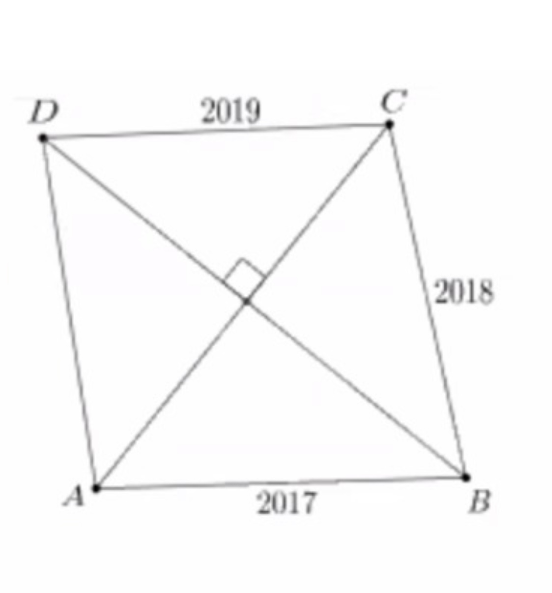 What is the length of AD of this convex