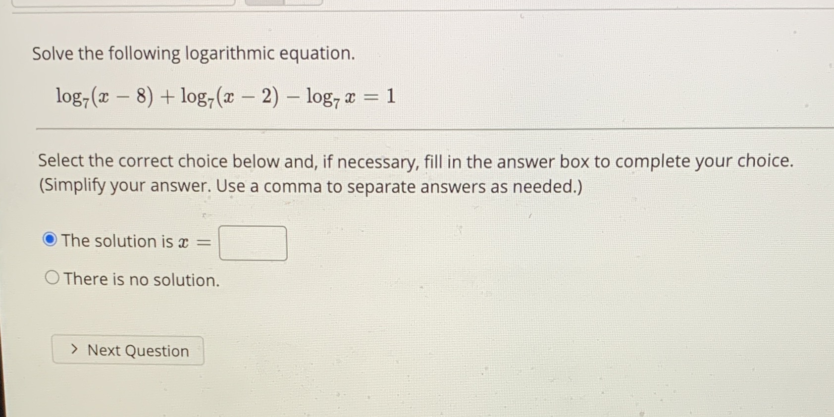 #8 pls help Solve the following logarithmic