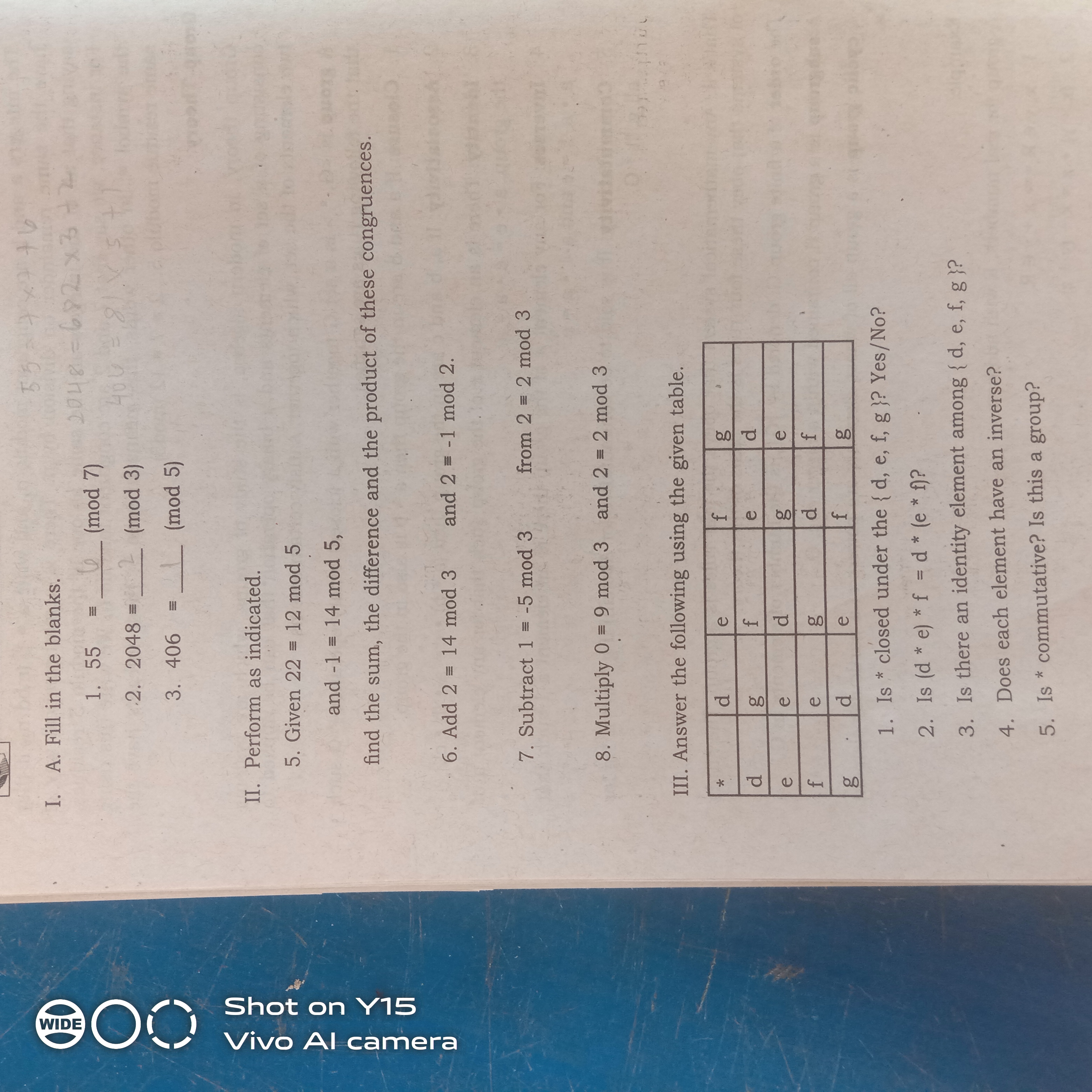 5 5-747 76 I. A. Fill in the blanks. 2048 =682