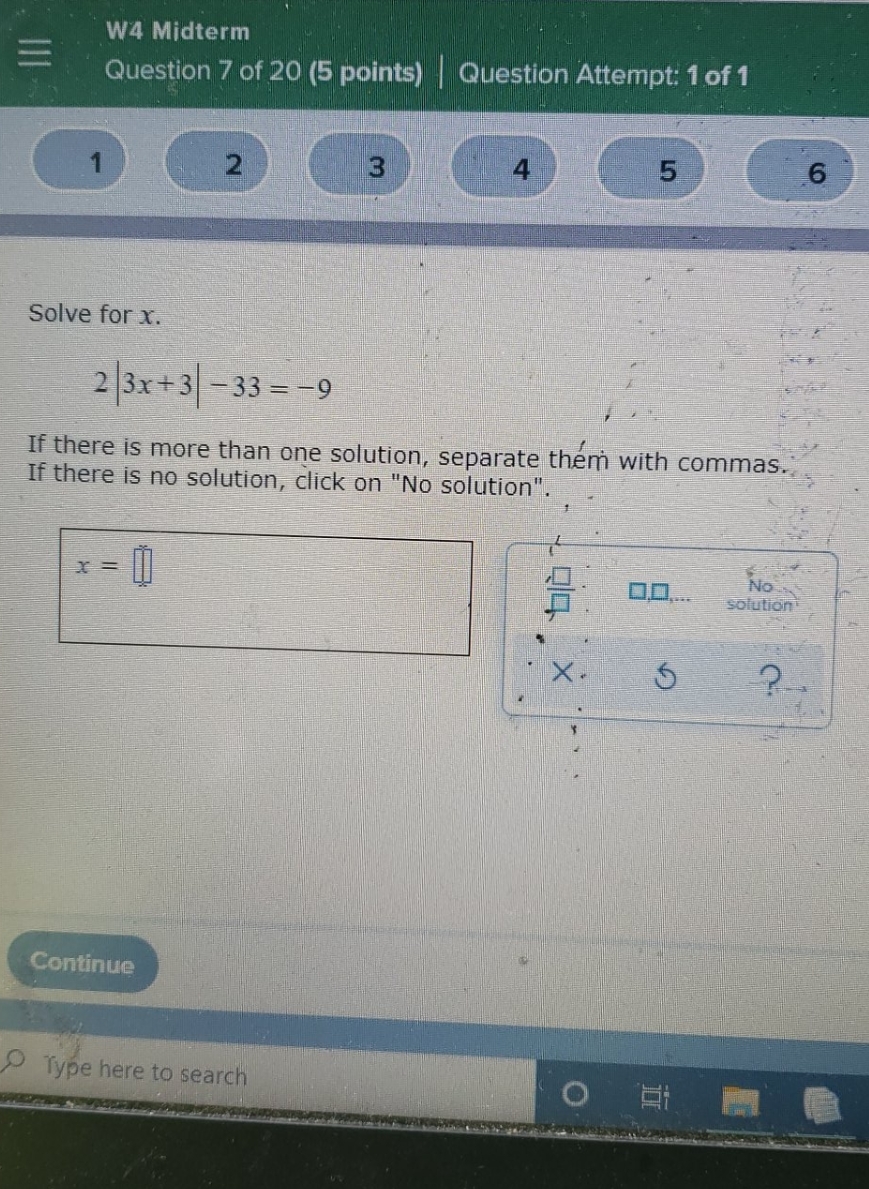 please help W4 Midterm Question 7 of 20 (5