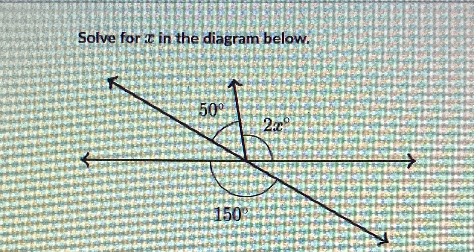 I can't figure this one out Solve for  style=