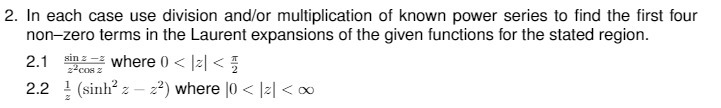 2. in each case use division andror