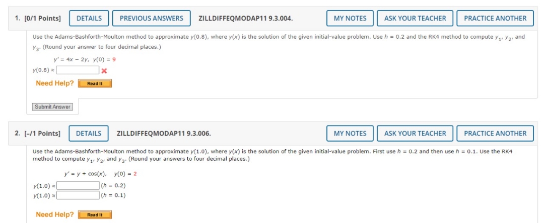 i just need final answers of these