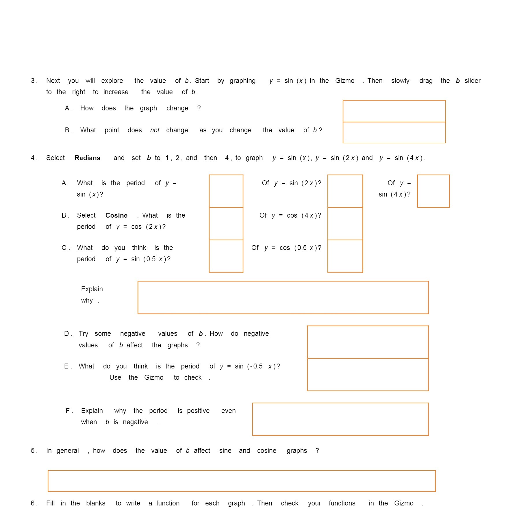3. Next you will explore the value of I). Start