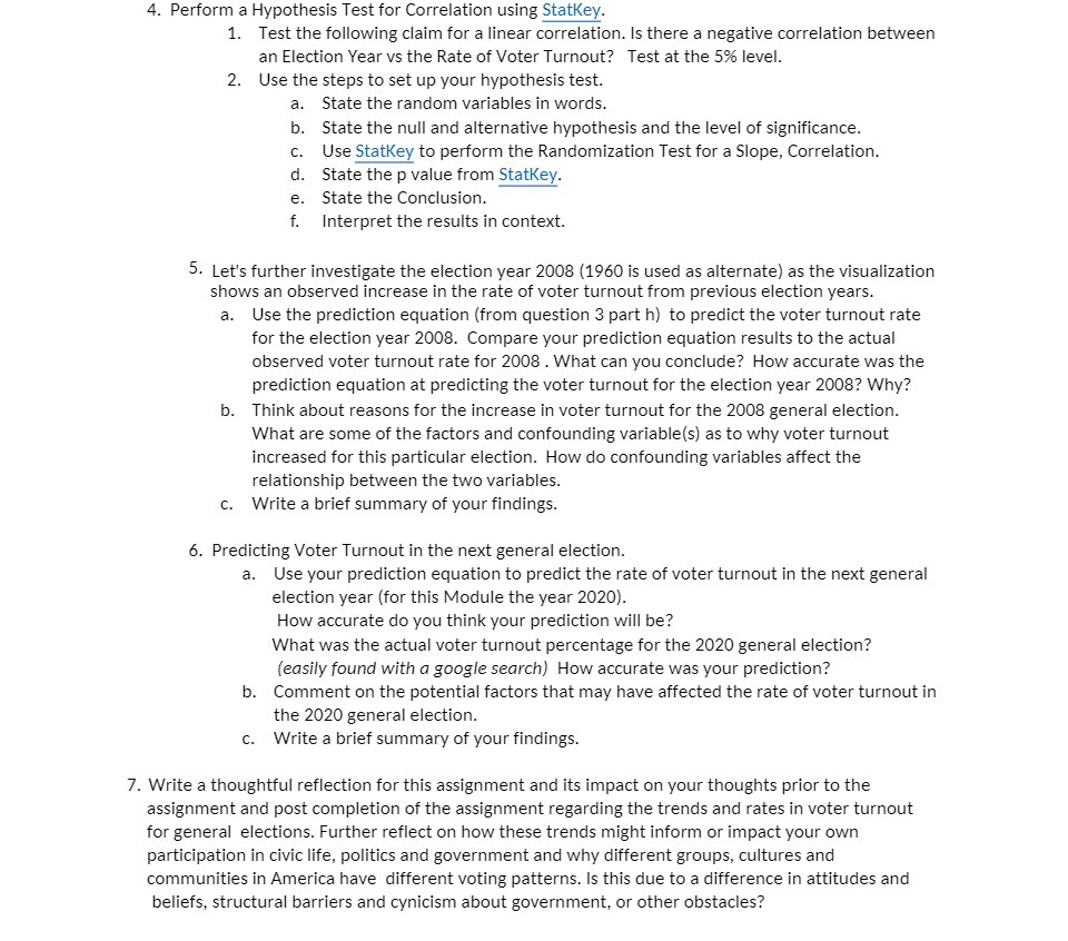 4. Perform a Hypothesis Test for Correlation