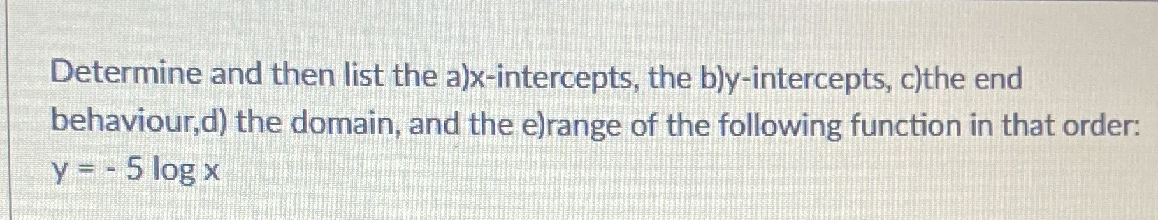 Please explain all Determine and then list the