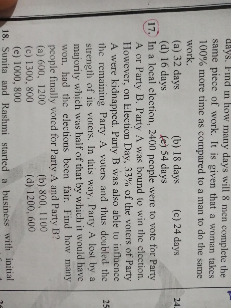 days. Find in how many days will 8 men complete