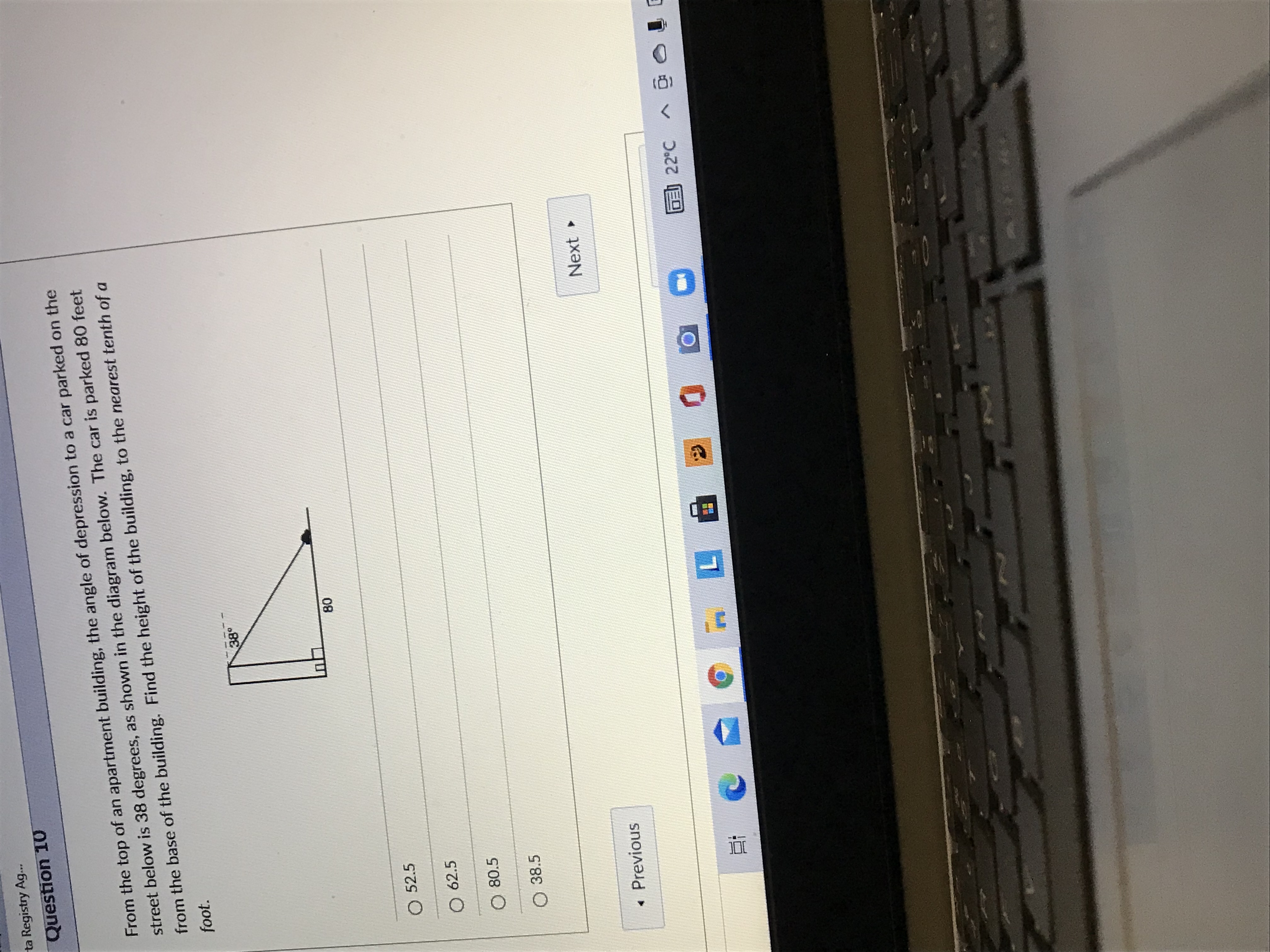 ta Registry Ag... Question 10 From the top of an