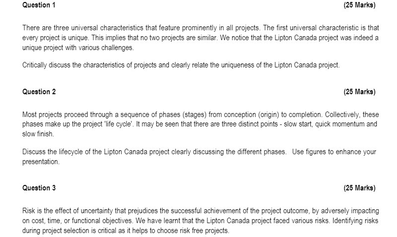Question 1 (25 Marks] There are three universal