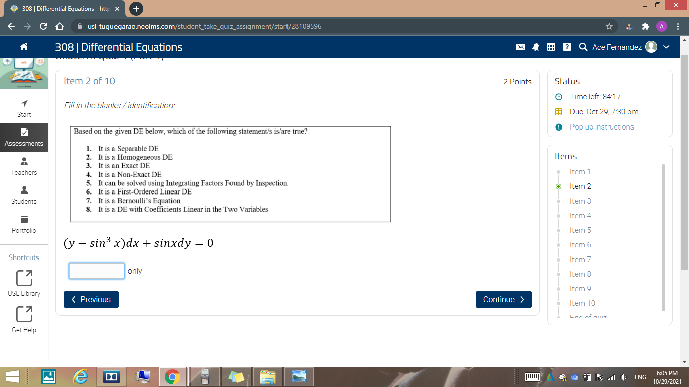 Input the number of your choice. The order does't