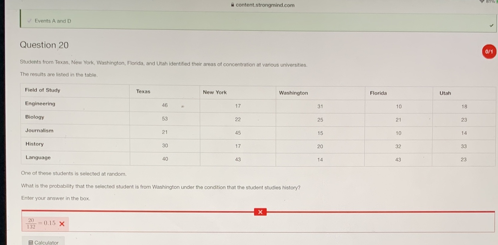 A content.strongmind.com Events A and D Question