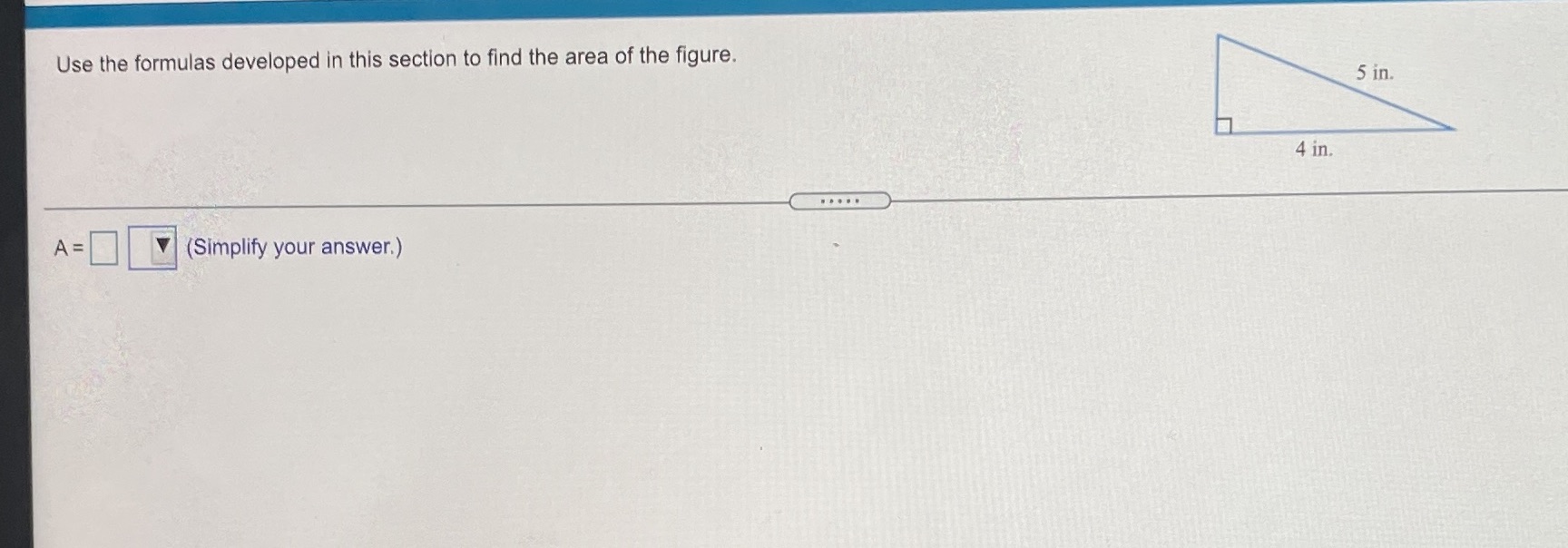 MGF1106 Area and Circumference Use the formulas