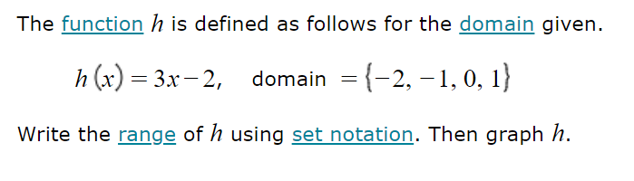The function h is defined as Follows for the