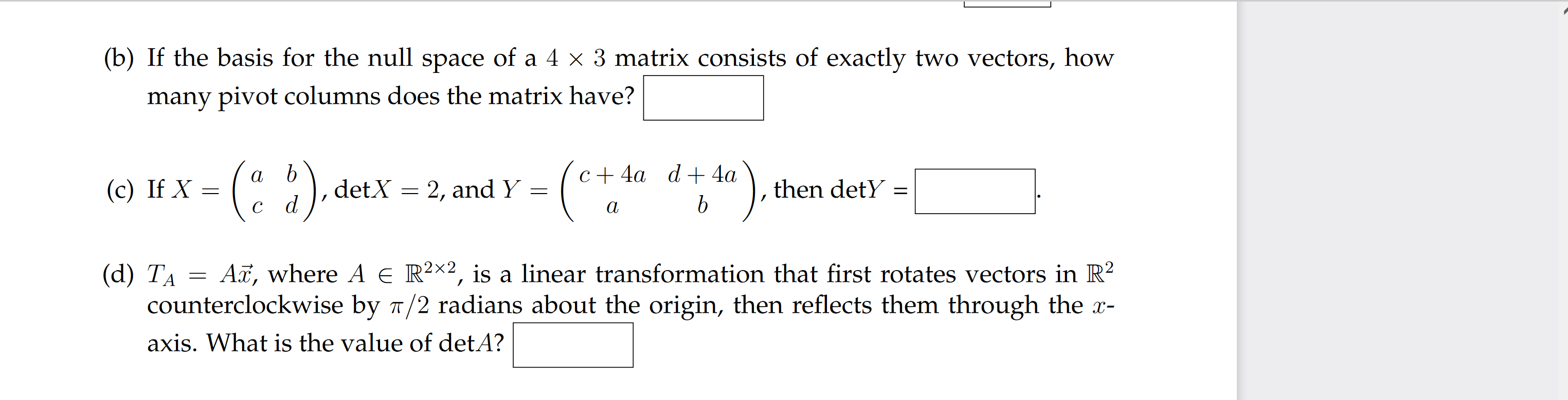 please show work and explanation (b) If the basis