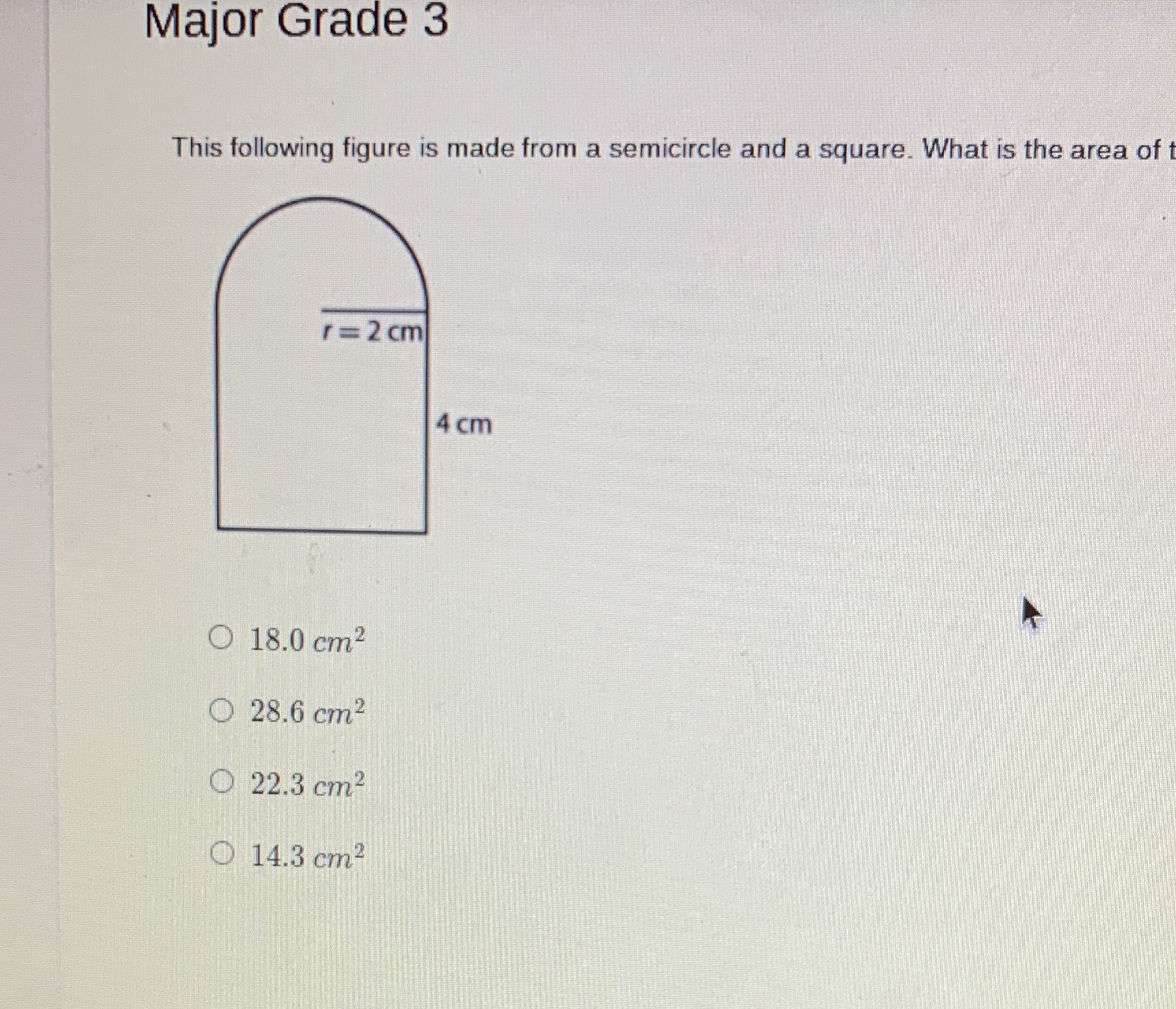 help Major Grade 3 This following figure is made