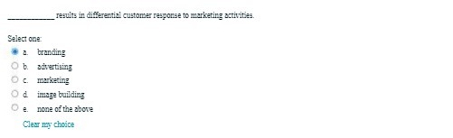 results in differential customer response to