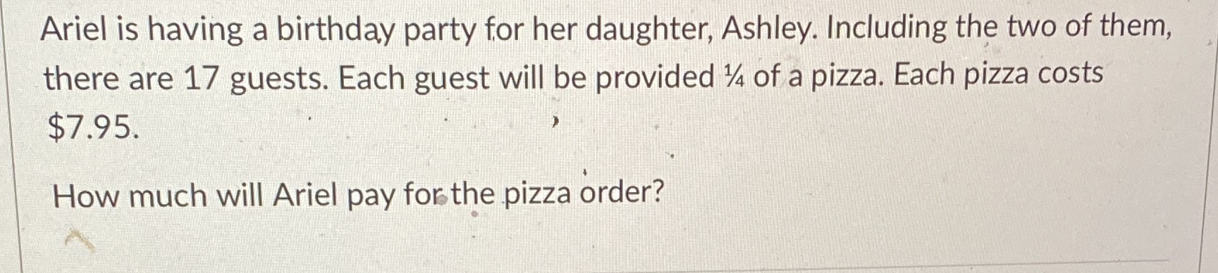 Ariel is having a birthday party for her