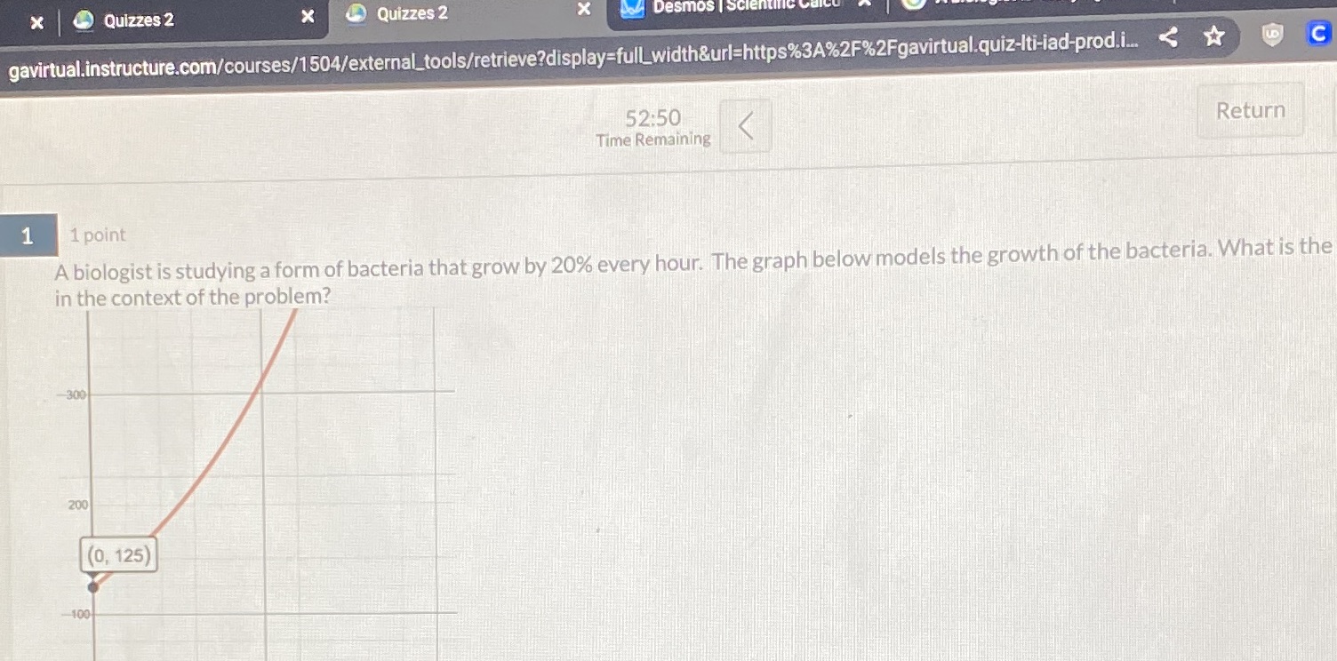 X Quizzes 2 X Quizzes 2 X Desmos | Scientific v